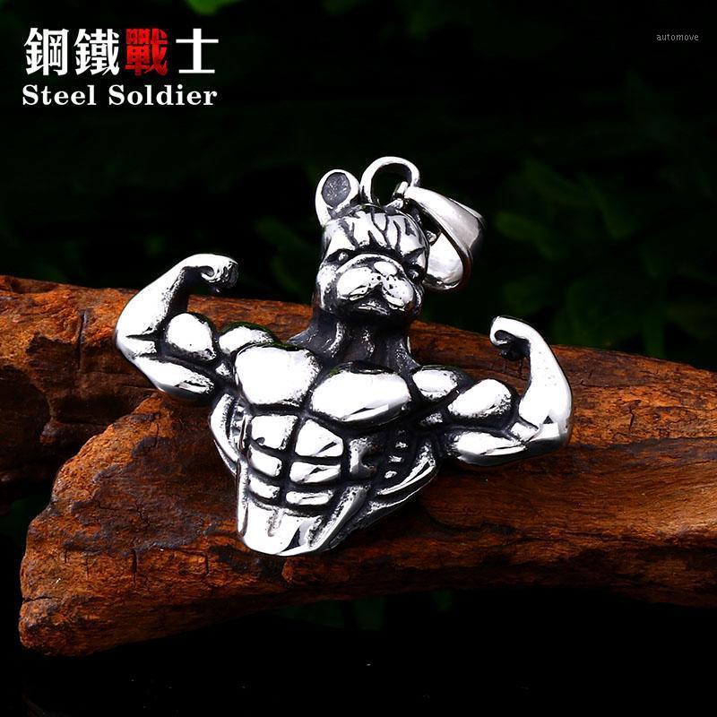 Steel soldier muscle men dog pendant necklace stainless steel personlity unique jewelry for boy gift1
Steel soldier muscle men dog pendant necklace stainless steel personlity unique jewelry for boy gift1