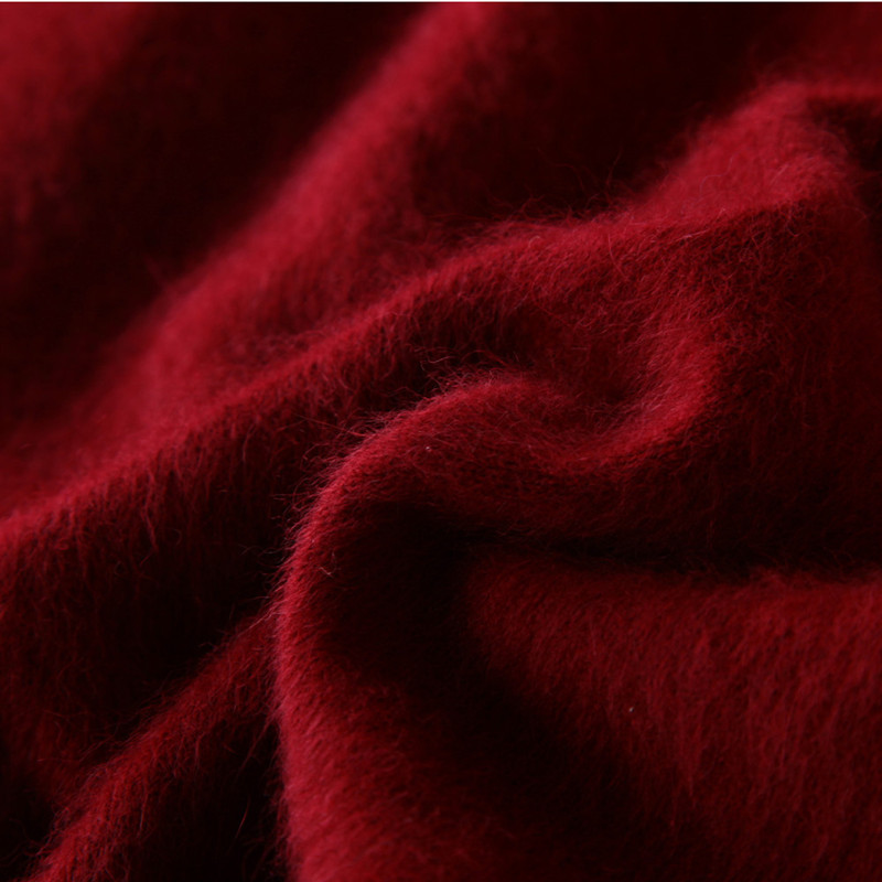 Lafarvie Off Sale Standard Solid Pullovers Full Sleeves O-Neck 100% Mink Cashmere Auturm & Winter Men Formal Knitted Sweater 201105