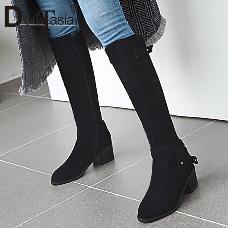 DORATASIA Big Size 34-43 Female Zipper Knee High Boots Concise Elegant Daily Boots Women Flock Chunky High Heels Shoes Woman1, Khaki
DORATASIA Big Size 34-43 Female Zipper Knee High Boots Concise Elegant Daily Boots Women Flock Chunky High Heels Shoes Woman1, Khaki