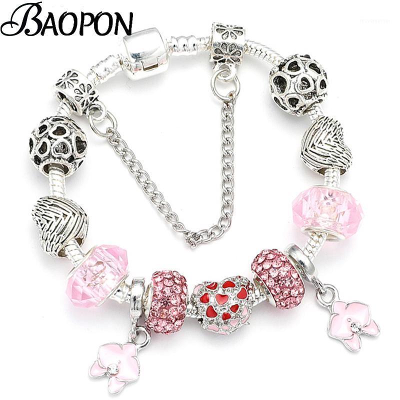 High Quality Pink Crystal Glass Beads Charm Bracelets & Bangles With Flower Pendant Bracelets For Women Wife Jewelry Pulseira1
High Quality Pink Crystal Glass Beads Charm Bracelets & Bangles With Flower Pendant Bracelets For Women Wife Jewelry Pulseira1