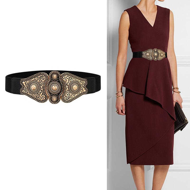 Women's Vintage Stretch Elastic Waist Belt Black Leather Dress Waistband Designer Belts Ladies Cinturones Para Mujer
Women's Vintage Stretch Elastic Waist Belt Black Leather Dress Waistband Designer Belts Ladies Cinturones Para Mujer