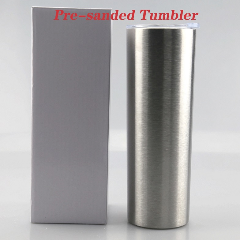Sanded Cup 20oz Skinny Tumbler Pre-sanded Tumbler Stainless Steel Tumbler Vacuum Insulated Beer Coffee Mugs with Lid and straws, Steel color
Sanded Cup 20oz Skinny Tumbler Pre-sanded Tumbler Stainless Steel Tumbler Vacuum Insulated Beer Coffee Mugs with Lid and straws, Steel color