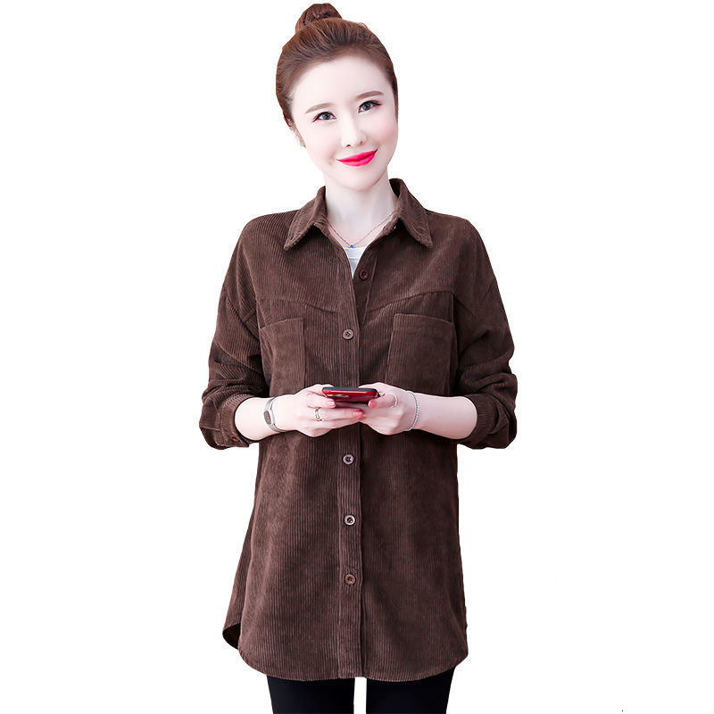 Vintage Casual Sleeve Long Velvet Shirt Ladies Mid-length Fashionable Elegant Woman's Top Plus Size 5xl R779 Xzaf, Brown
Vintage Casual Sleeve Long Velvet Shirt Ladies Mid-length Fashionable Elegant Woman's Top Plus Size 5xl R779 Xzaf, Brown