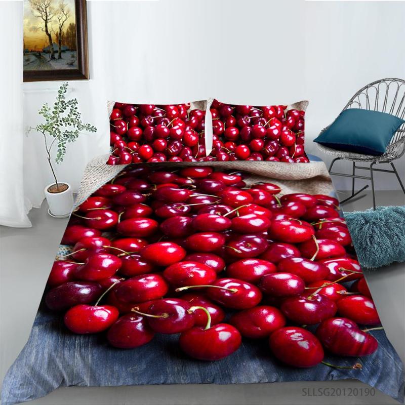 3D Red Cherries Printing Bedding set Full Queen King sizes Duvet cover with pillowcases Home Decor 2/3pcs
3D Red Cherries Printing Bedding set Full Queen King sizes Duvet cover with pillowcases Home Decor 2/3pcs