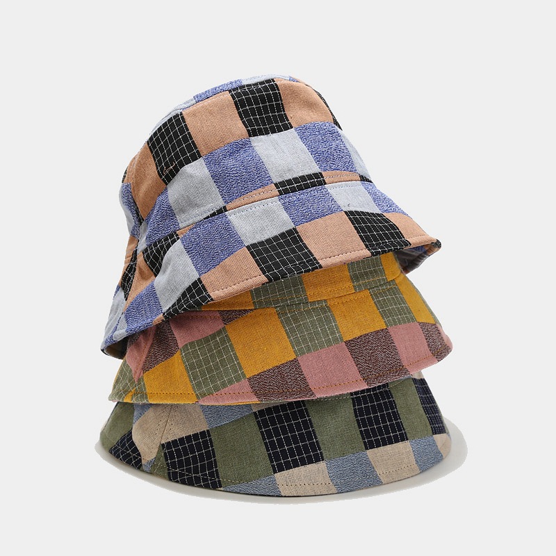 LDSLYJR Cotton Colorful Plaid Bucket Hat Fashion Joker Outdoor Travel Sun Cap For Women 38, Green
LDSLYJR Cotton Colorful Plaid Bucket Hat Fashion Joker Outdoor Travel Sun Cap For Women 38, Green
