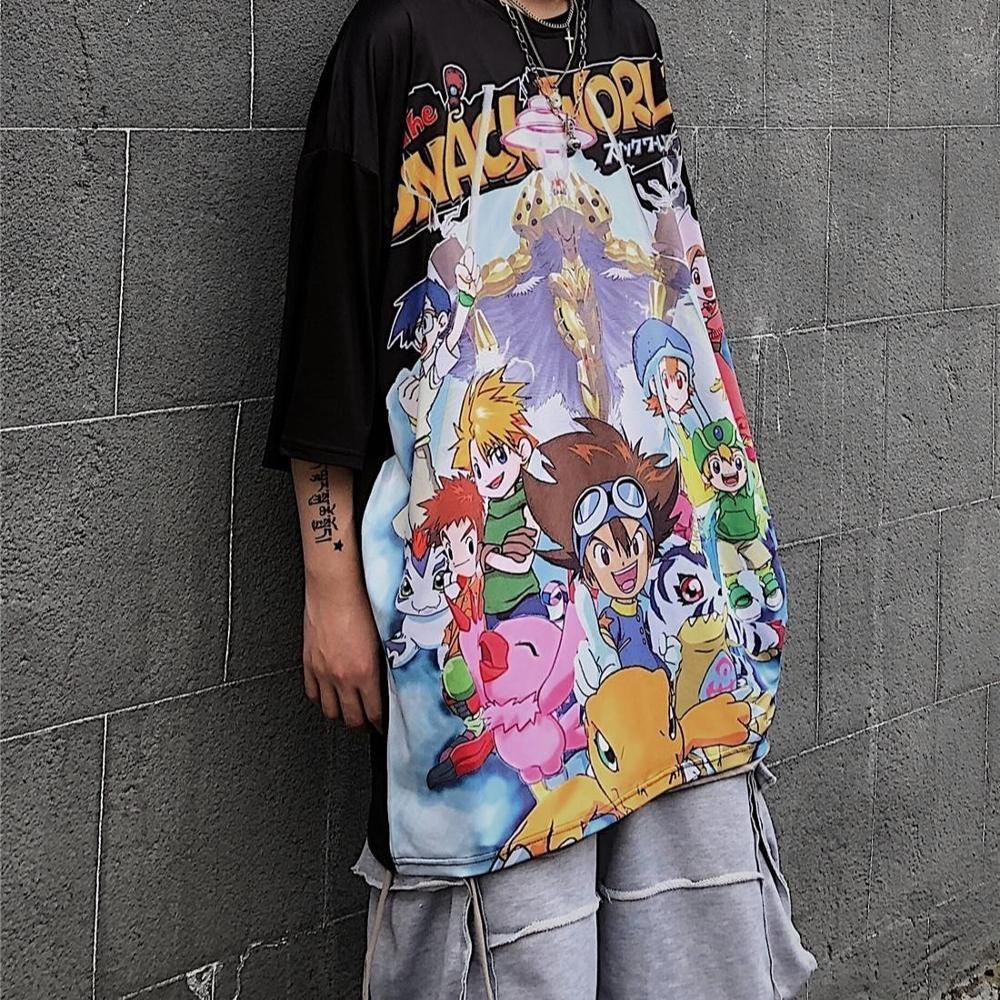 Cotton Digital Monster Tshirt Streetwear Men Casual Digimon T Shirts Summer Cartoon T Shirt Boys Cute Amine Japan Tshirt Male C1021, White;black
Cotton Digital Monster Tshirt Streetwear Men Casual Digimon T Shirts Summer Cartoon T Shirt Boys Cute Amine Japan Tshirt Male C1021, White;black