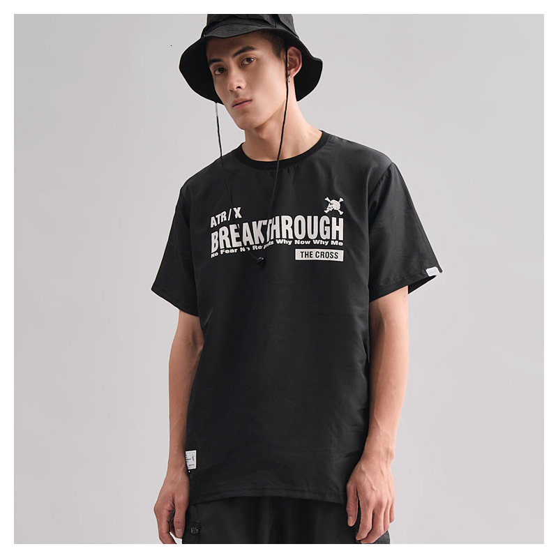2021 Spring/summer New Cotton Punk Wind Short Sleeve Handsome Round Collar Casual T-shirt Men's Shirt Hot Sale 141b, Black
2021 Spring/summer New Cotton Punk Wind Short Sleeve Handsome Round Collar Casual T-shirt Men's Shirt Hot Sale 141b, Black