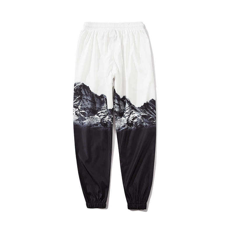 Chinese Style Letter Print Joggers Pants Windbreaker Loose Casual Drawstring Mens Pants Oversize Hip Hop Harajuku Trousers T200422