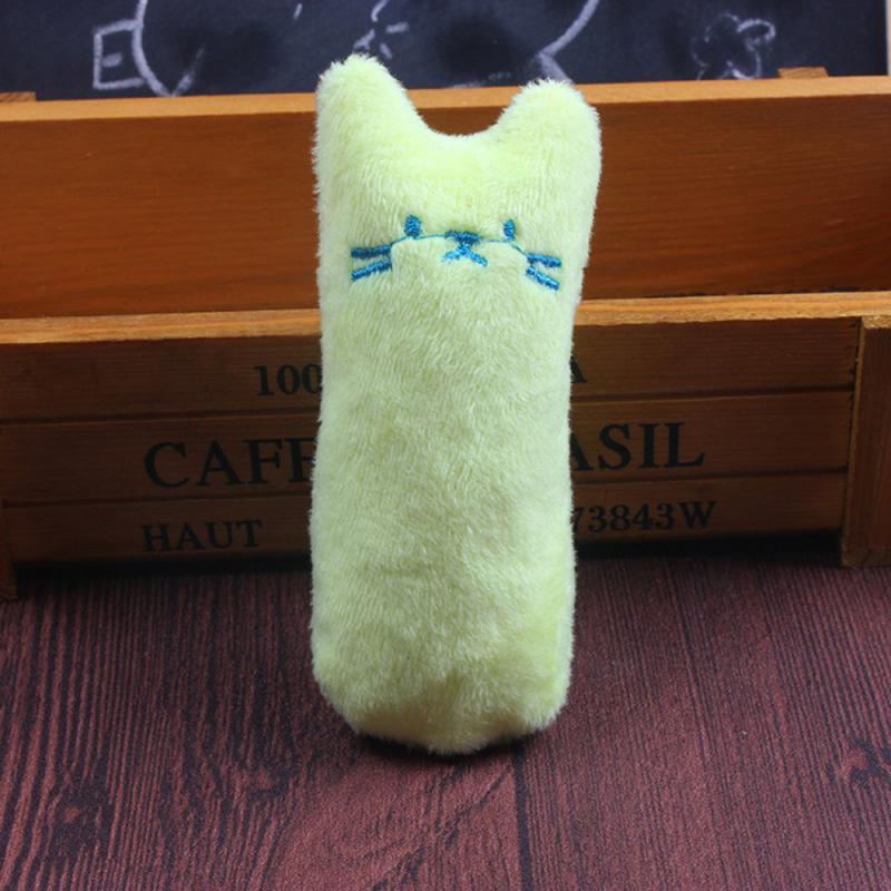 Grinding Bite Claws Cats Interactive Pet Toys Kitten Cat Caip Chewing Thumb Vocal 1pcs Teeth Toy For Funny Mint Plush with dhl ship