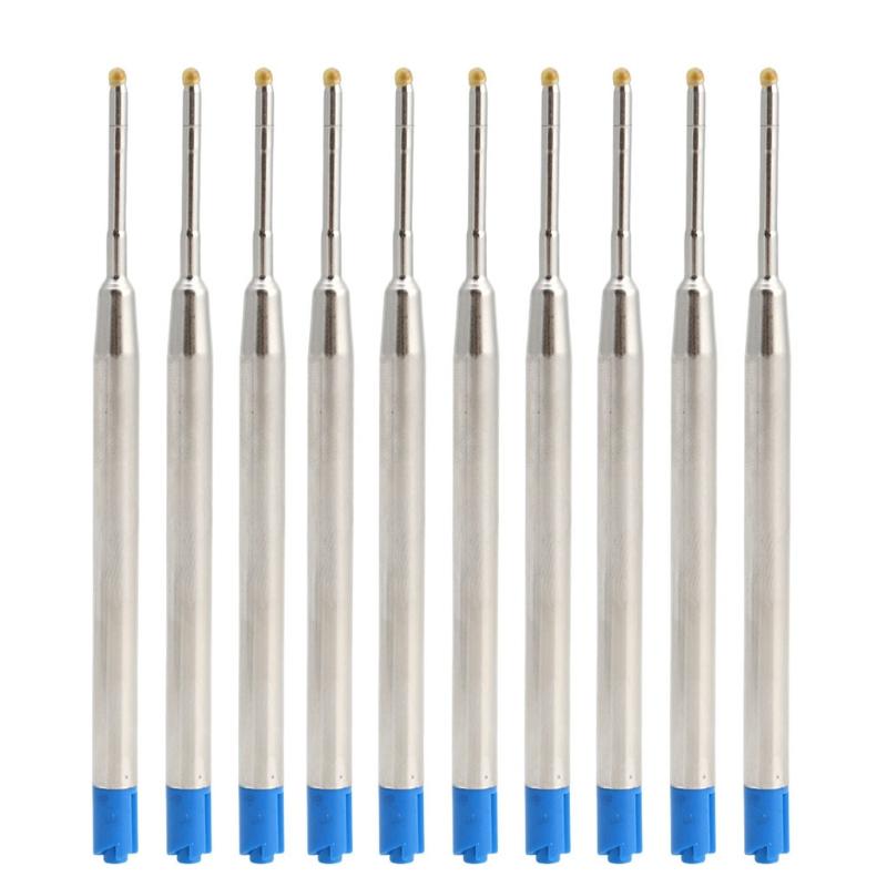 10pcs Universal Standard Style Blue Ink 1MM Medium Nib Ball Point Pen Refills T8DB, Black
10pcs Universal Standard Style Blue Ink 1MM Medium Nib Ball Point Pen Refills T8DB, Black