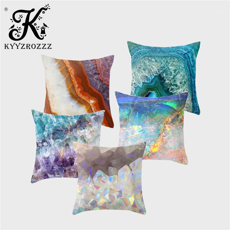 Simple Geometric Cushion Cover Color Gem Crystal Marble Grain Art Printing Polyester Decorative Home Sofa Pillow Cover 45*45cm1, 09 45x45cm
Simple Geometric Cushion Cover Color Gem Crystal Marble Grain Art Printing Polyester Decorative Home Sofa Pillow Cover 45*45cm1, 09 45x45cm