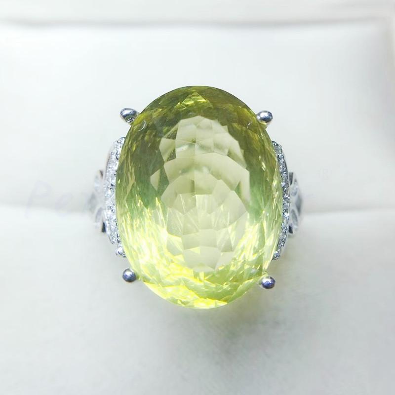 Cluster Rings Per Jewelry Natural Real Lemon Quartz Oval Style Big Ring 13*18mm 13ct Gemstone 925 Sterling Silver Q2042628, Golden;silver
Cluster Rings Per Jewelry Natural Real Lemon Quartz Oval Style Big Ring 13*18mm 13ct Gemstone 925 Sterling Silver Q2042628, Golden;silver