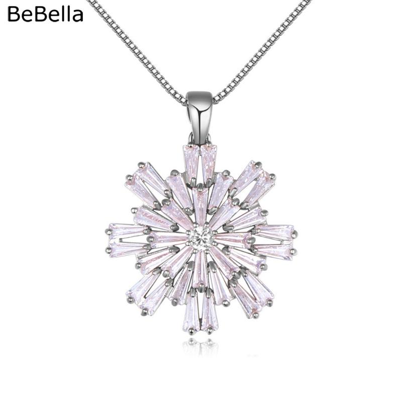 BeBella Snowflake Pendant Necklace Made With High Quality Zirconia For Bride Wedding Jewelry Women Winter Jewelry
BeBella Snowflake Pendant Necklace Made With High Quality Zirconia For Bride Wedding Jewelry Women Winter Jewelry