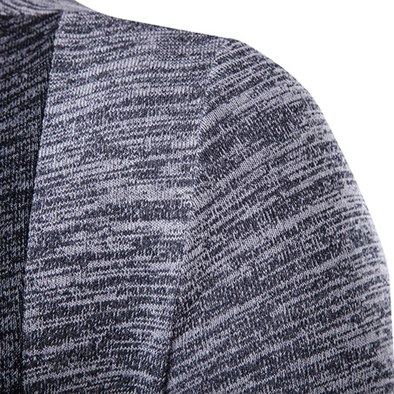 Shawl Collar Cardigan Men Pull Homme Fashion Autumn Slim Fit Long Mens Cardigans Casual Hit Color Knitted Cardigan Sweater 201022