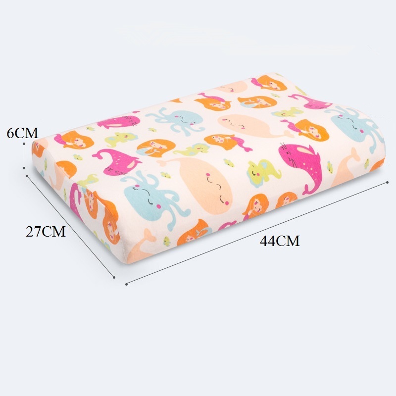 Pillows Anti Head Flat Baby Pillow Cartoon Infant Neck Protection Sleeping Support For Children Soft Kids Pillowcase With Latex Fliiing 220924