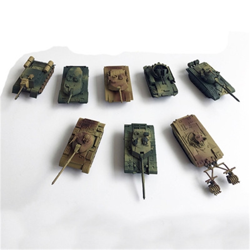 

1:144 Arrival 8pcs/lot 4D War II Plastic New Assembly Toy Sand Table Model World of Tanks Collection