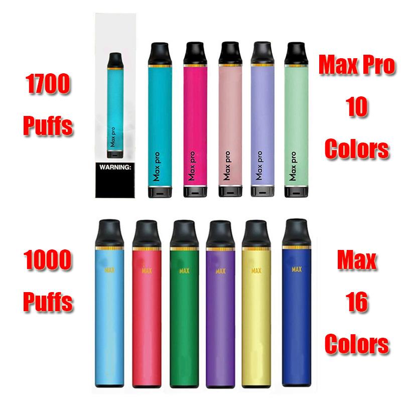Max Pro DISPOSABLE Pod Device Kit 600mAh Battery 1000 1700 Puffs Prefilled 5ml Cartridges Vape Empty Pen VS Bang XXL Flow
Max Pro DISPOSABLE Pod Device Kit 600mAh Battery 1000 1700 Puffs Prefilled 5ml Cartridges Vape Empty Pen VS Bang XXL Flow