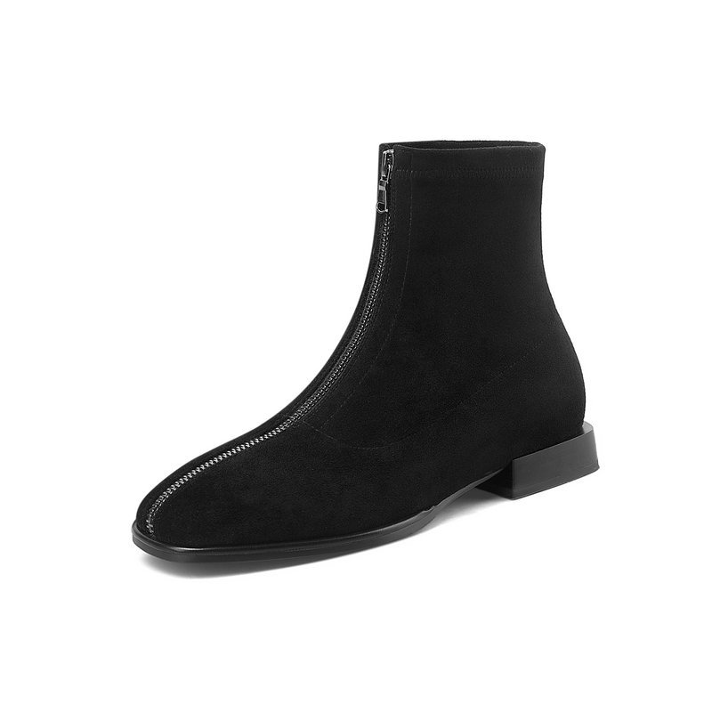 2021 New Autumn Winter Square Low Heel Ankle Boots Casual Toe Zippers Women Shoes Ladies Pumps Size 41 42 43 J93g, Flock black
2021 New Autumn Winter Square Low Heel Ankle Boots Casual Toe Zippers Women Shoes Ladies Pumps Size 41 42 43 J93g, Flock black