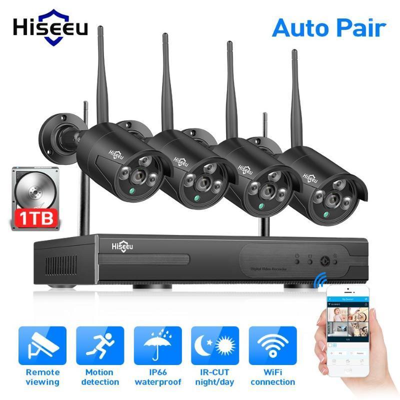 Wireless NVR 1080P HD Outdoor Home Security Camera System 4CH CCTV Video Surveillance NVR Kit 960P Wifi Camera Set black1
Wireless NVR 1080P HD Outdoor Home Security Camera System 4CH CCTV Video Surveillance NVR Kit 960P Wifi Camera Set black1