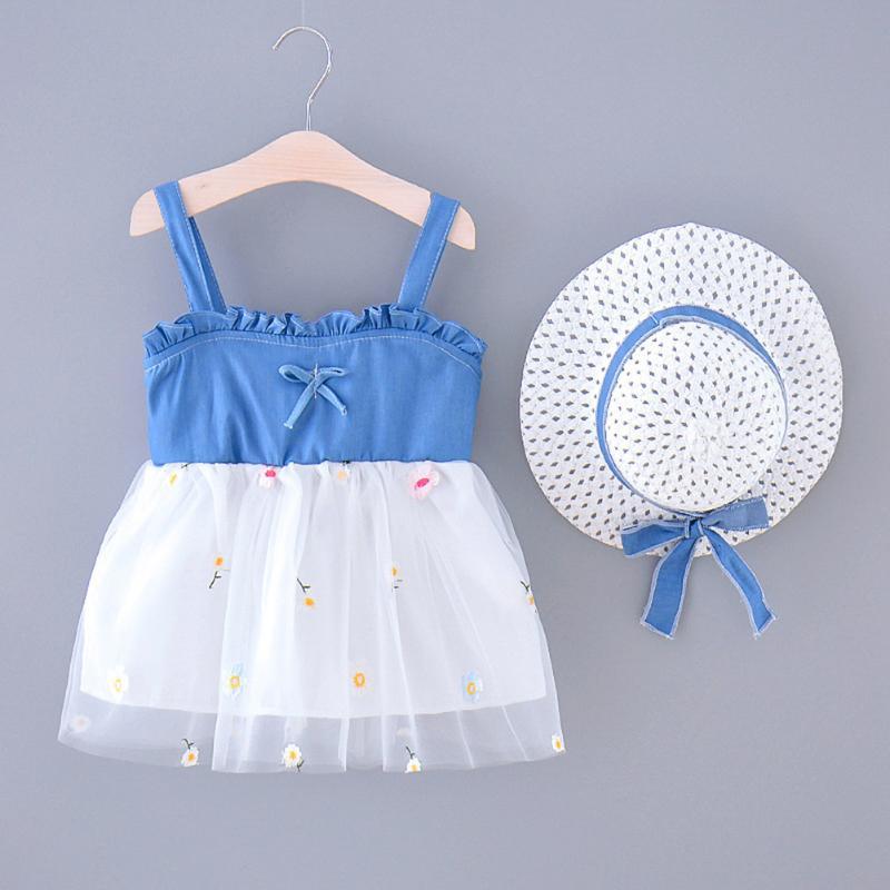 2pcs Baby Clothing Set Girl Floral Printing A-line Vest Sleeveless Cotton Mesh Splicing Cute Beach Princess Dress Hat, Pink
2pcs Baby Clothing Set Girl Floral Printing A-line Vest Sleeveless Cotton Mesh Splicing Cute Beach Princess Dress Hat, Pink