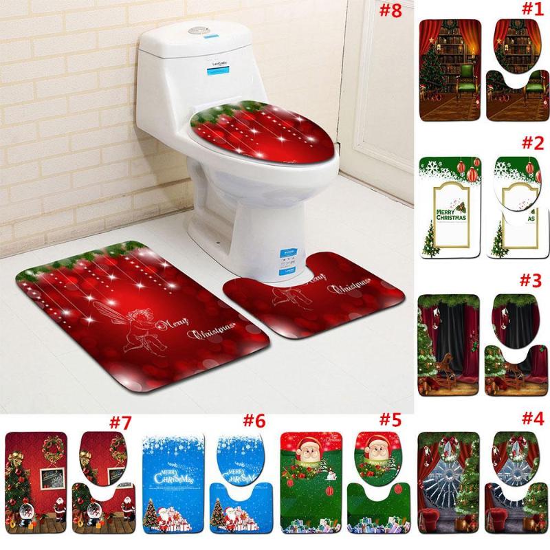 Floor Mat Bath Mat Carpet Rug Toilet Seat Cover Polyester Fiber 3PCS 3D Printed Soft Washable Non-Slip Decoration Xmas Bathroom
Floor Mat Bath Mat Carpet Rug Toilet Seat Cover Polyester Fiber 3PCS 3D Printed Soft Washable Non-Slip Decoration Xmas Bathroom