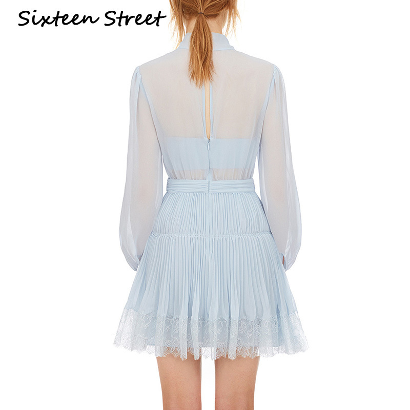 2021 New Mini Bow Collar Casual Blue Light Long Vintage Sleeve Elegant Dress Short Woman Waist High Fall 71z1, Sky blue.
2021 New Mini Bow Collar Casual Blue Light Long Vintage Sleeve Elegant Dress Short Woman Waist High Fall 71z1, Sky blue.