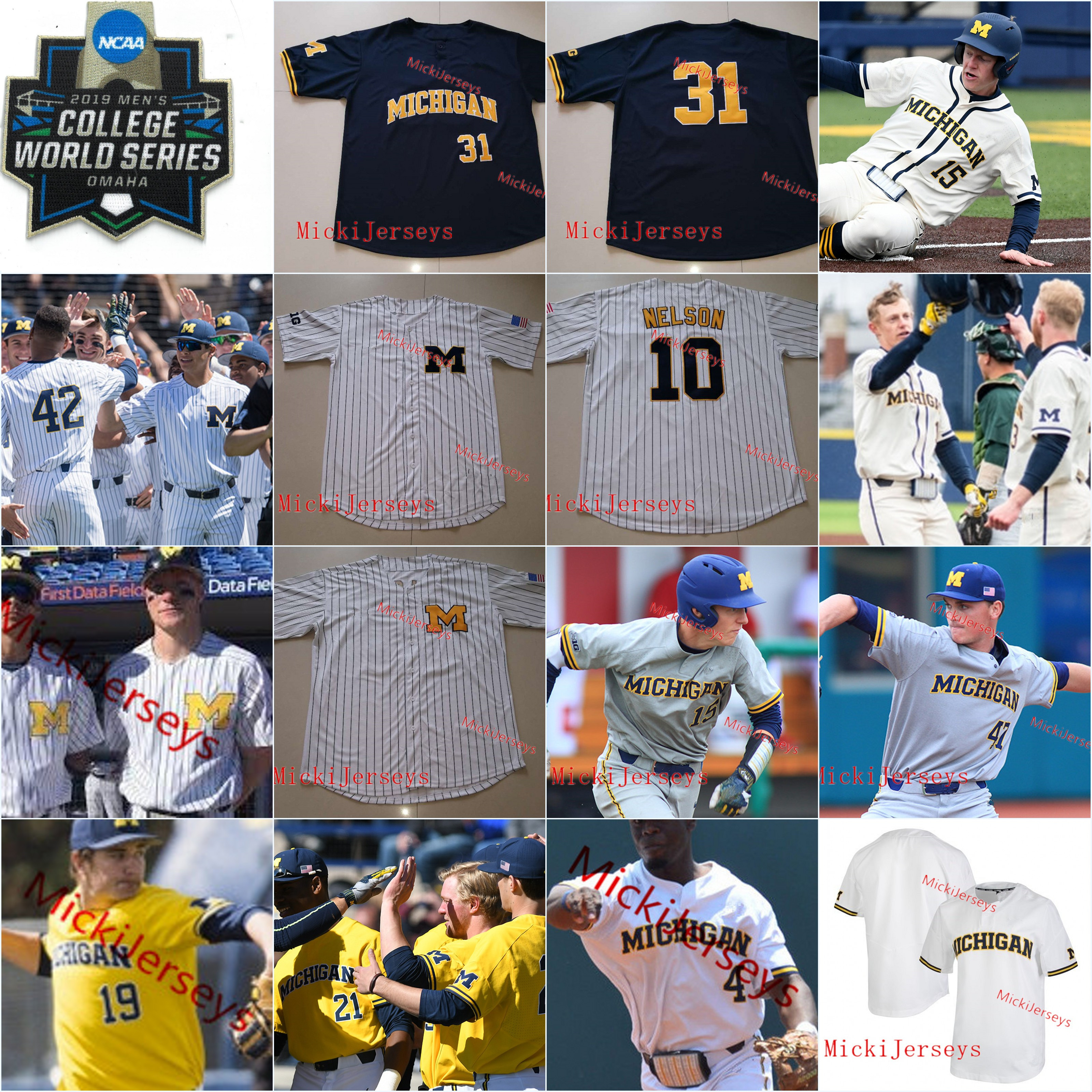 Michigan Wolverines Baseball Jersey Clark Elliott Riley Bertram Ted Burton Jimmy Obertop Danny Zimmerman Blake Beers Steven Hajjar Jersey, Black
Michigan Wolverines Baseball Jersey Clark Elliott Riley Bertram Ted Burton Jimmy Obertop Danny Zimmerman Blake Beers Steven Hajjar Jersey, Black