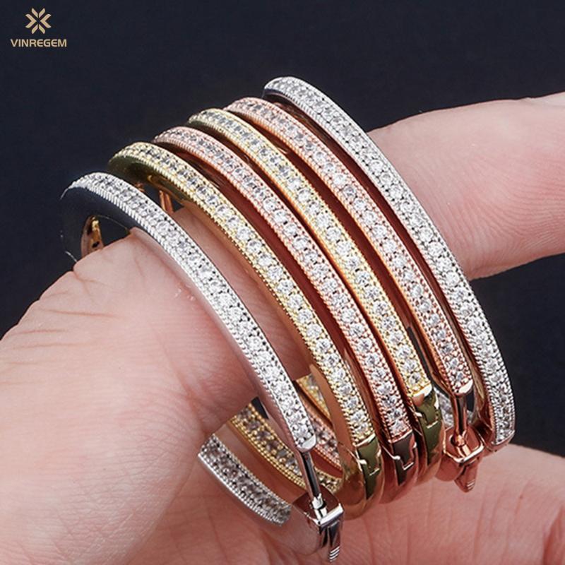 Hoop & Huggie Vinregem Hip Hop Rock 925 Sterling Silver Created Moissanite Gemstone Fashion Party Women Earrings Fine Jewelry Wholesale
Hoop & Huggie Vinregem Hip Hop Rock 925 Sterling Silver Created Moissanite Gemstone Fashion Party Women Earrings Fine Jewelry Wholesale