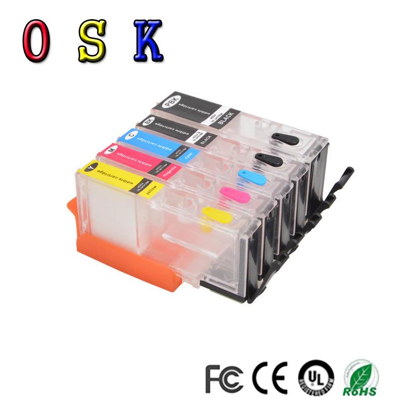 OSK 5 color PGI-280 CLI-281 Refill Ink Cartridge with Disposable Chip for Canon PIXMA TR7520 TR8520 TS6120 Printer PGI 280 CL
OSK 5 color PGI-280 CLI-281 Refill Ink Cartridge with Disposable Chip for Canon PIXMA TR7520 TR8520 TS6120 Printer PGI 280 CL