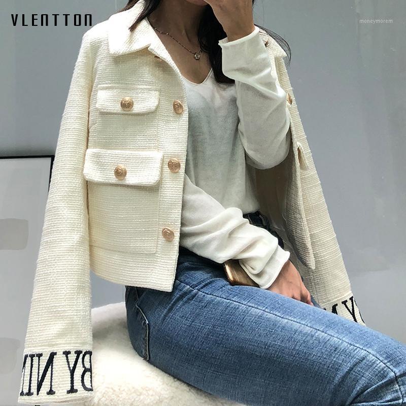 2019 Tweed Women' Jackets Coats Single Breasted Letter Slim Short Office Jacket Tops Female Long Sleeve Overcoat Casaco Femme1, Creamy-white
2019 Tweed Women' Jackets Coats Single Breasted Letter Slim Short Office Jacket Tops Female Long Sleeve Overcoat Casaco Femme1, Creamy-white