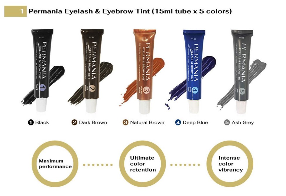 Eyebrow Enhancers Permania Eyelash Tint Cream Long Lasting Makeup Dye Eyelashes Mascara Enhancer Tattoo Pen Waterproof Super Durable Set