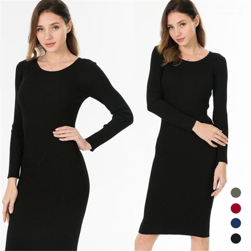 Winter Sexy Women over the knee Dress O Neck Knit Stretchable Pure Color Elasticity Long sleeves Dress Slim Fit Sweater1, Black
Winter Sexy Women over the knee Dress O Neck Knit Stretchable Pure Color Elasticity Long sleeves Dress Slim Fit Sweater1, Black