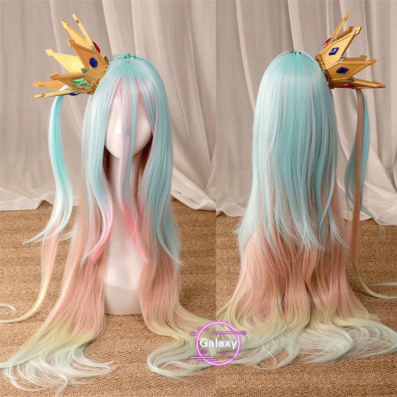 No Game No Life Shiro Sora EVA Cosplay Crown Prop Headwear Long Mixed Color Straight / Short Purple Red Wig Halloween Party
No Game No Life Shiro Sora EVA Cosplay Crown Prop Headwear Long Mixed Color Straight / Short Purple Red Wig Halloween Party