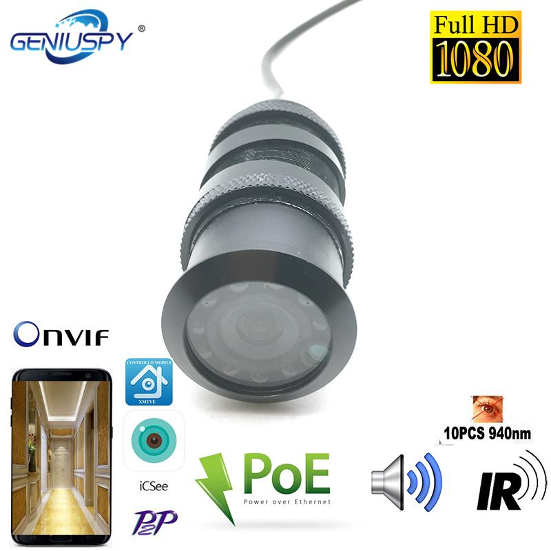 Mini POE Door Eye Hole Security Infrared IP Camera 1080P P2P Network Web IP Camera 940nm Leds POE Power HD Night Vision
Mini POE Door Eye Hole Security Infrared IP Camera 1080P P2P Network Web IP Camera 940nm Leds POE Power HD Night Vision