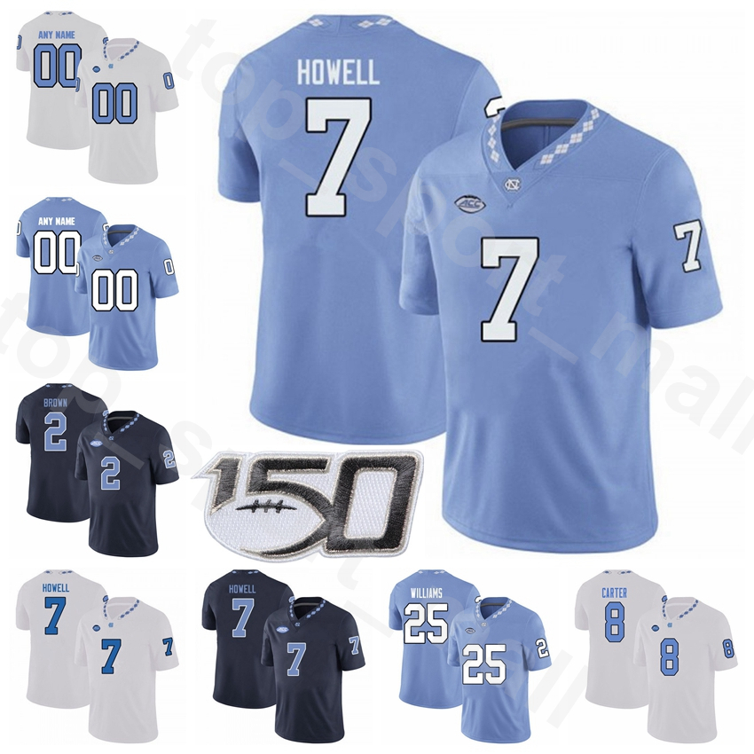 NCAA North Carolina Tar Heels College Football 7 Sam Howell Jersey 8 Michael Carter 25 Javonte Williams 2 Dyami Brown 21 Chazz Surratt, With 150th patch
NCAA North Carolina Tar Heels College Football 7 Sam Howell Jersey 8 Michael Carter 25 Javonte Williams 2 Dyami Brown 21 Chazz Surratt, With 150th patch