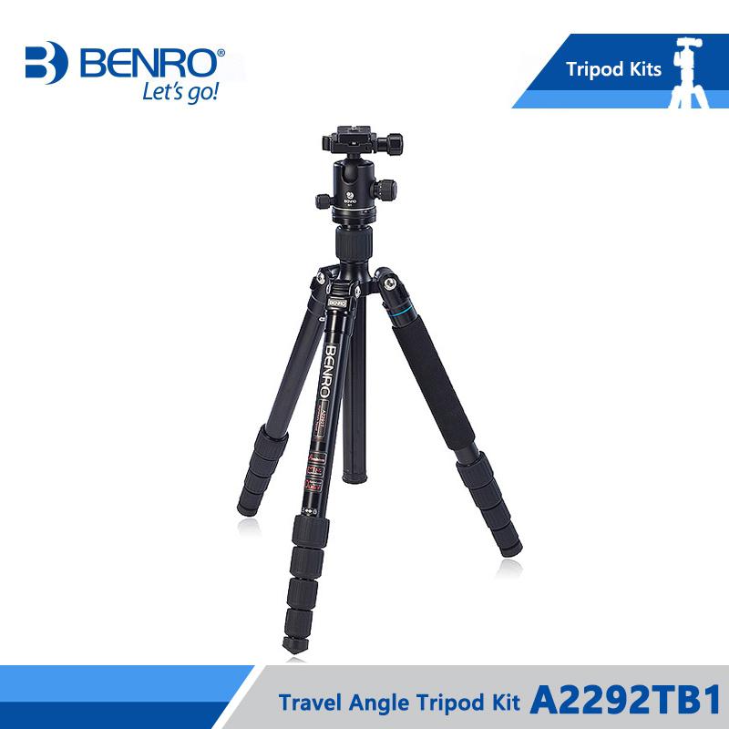 

Benro A2292TB1 Tripod Aluminum Tripod Flexible Monopod For Camera B1 Ball Head Carrying Bag Max Loading 12kg DHL Free Shipping