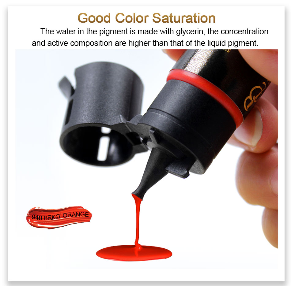 Tattoo Inks Permanent Makeup Eyebrow Micor Pigment Ink For Manual Pen Machine Microblading Tools Color Art Supply