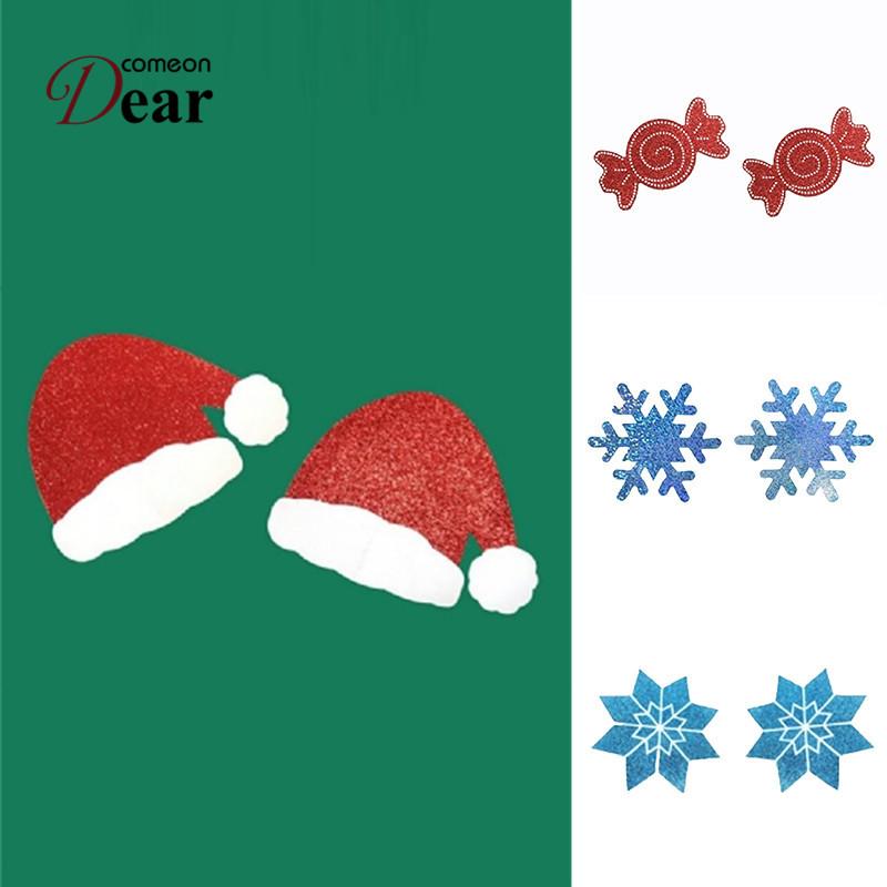 Comeondear Sexy Women Nipple Cover For Christmas Bra Sticker Candy Accesorios Mujer Snowflake Pasties Femme Cache Teton NCB151, Blue
Comeondear Sexy Women Nipple Cover For Christmas Bra Sticker Candy Accesorios Mujer Snowflake Pasties Femme Cache Teton NCB151, Blue