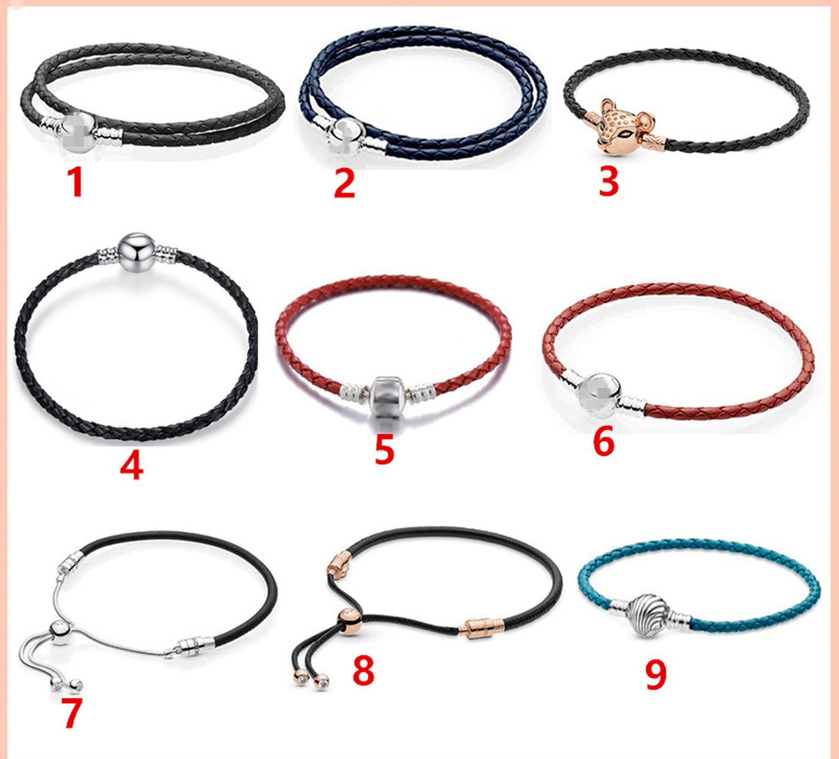 Genuine 925 silver princess lion rose gold red black blue leather rope double loop single loop bracelet push-pull 925 DIY basic chain origin, Golden;silver
Genuine 925 silver princess lion rose gold red black blue leather rope double loop single loop bracelet push-pull 925 DIY basic chain origin, Golden;silver