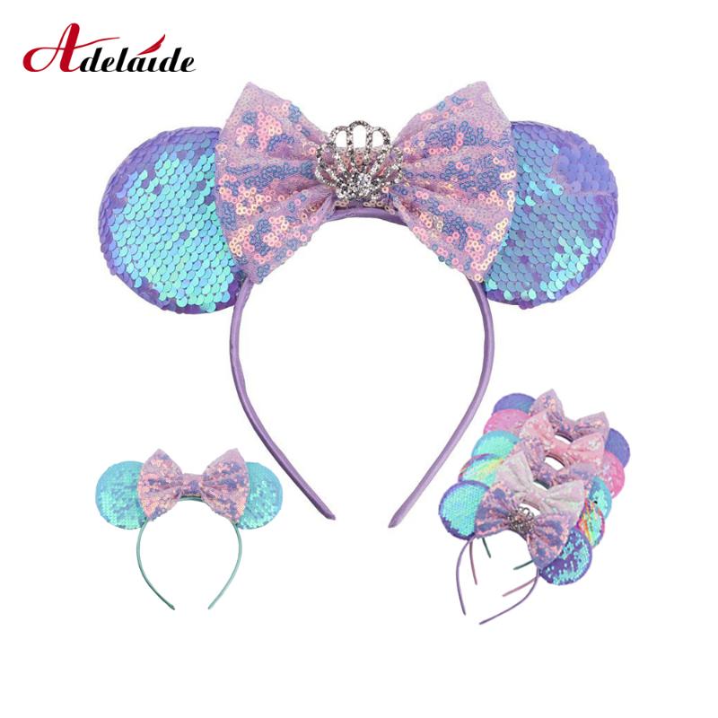 1pc New Fashion Ears Headband for Girls Hair Bows Christmas Headwear Cute Sequins Bows with Crown Hair Accessories
1pc New Fashion Ears Headband for Girls Hair Bows Christmas Headwear Cute Sequins Bows with Crown Hair Accessories