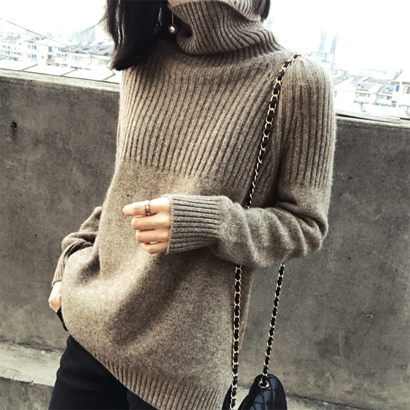 fall turtleneck pullover Cashmere sweater woman women pullover pink clothes winter crop top long sleeve mujer jumper 201224