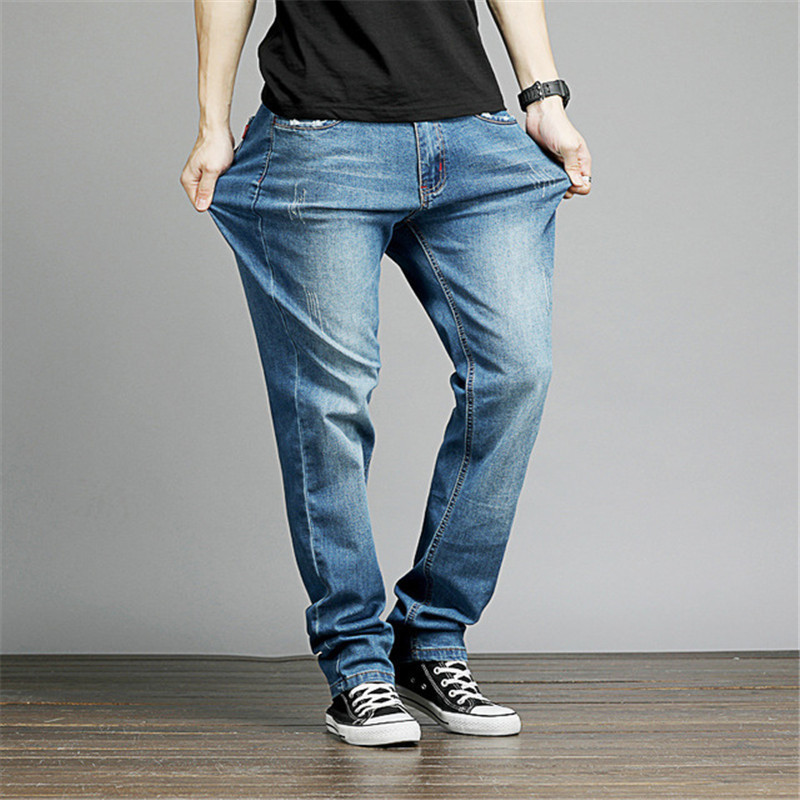 Dark Color: Blue Light Black Size Large Brim Pants Thin Waist Straight Spring and Summer New Male Jeans 53sc
Dark Color: Blue Light Black Size Large Brim Pants Thin Waist Straight Spring and Summer New Male Jeans 53sc