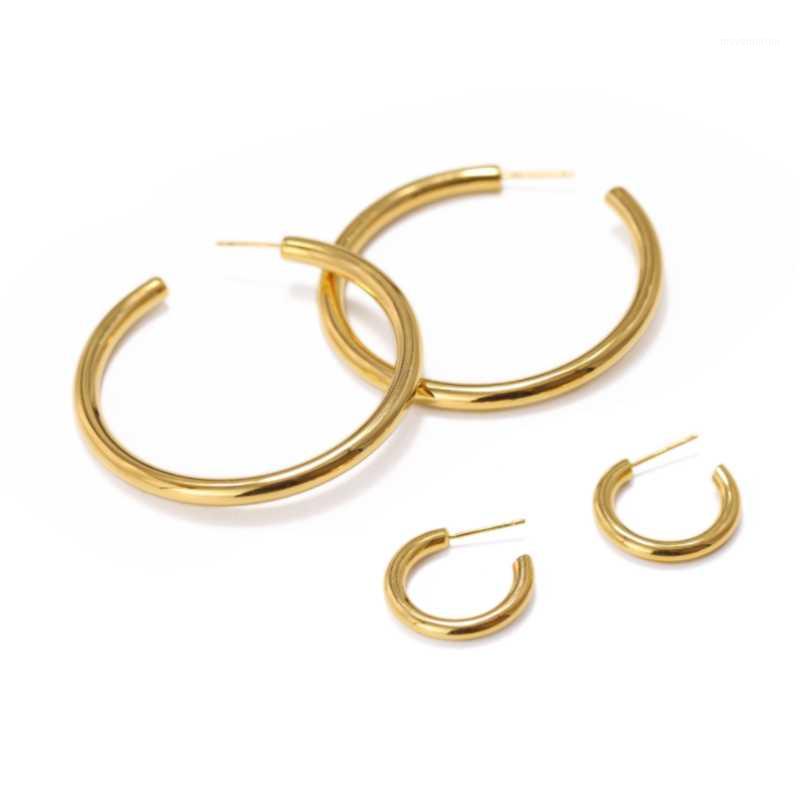 Minimalist circle earrings female INS hot style cold wind HOOP ring brass gold-plated fashion trend earrings1
Minimalist circle earrings female INS hot style cold wind HOOP ring brass gold-plated fashion trend earrings1