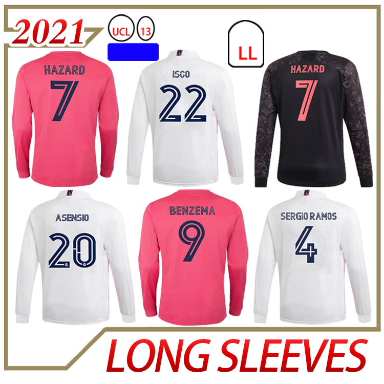 Long sleeve REAL jerseys 20 21 soccer jersey HAZARD SERGIO RAMOS BENZEMA VINICIUS ISCO JAMES camiseta football shirt uniforms men, Black;yellow
Long sleeve REAL jerseys 20 21 soccer jersey HAZARD SERGIO RAMOS BENZEMA VINICIUS ISCO JAMES camiseta football shirt uniforms men, Black;yellow