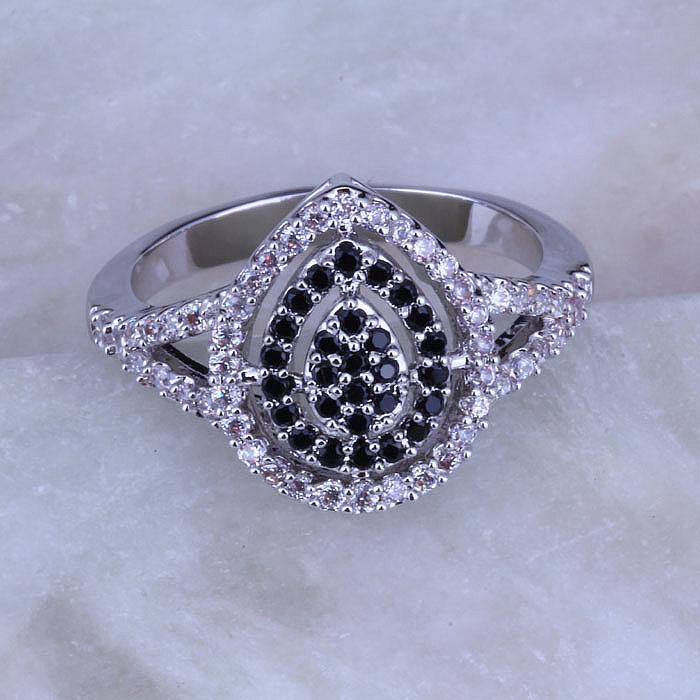 Love Monologue Top Quality Water Drop Shaped Black imitation Onyx and White CZ Silver Color Rings for Women Jewelry J0304
Love Monologue Top Quality Water Drop Shaped Black imitation Onyx and White CZ Silver Color Rings for Women Jewelry J0304