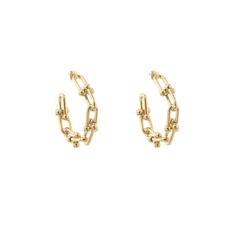 Hoop & Huggie 2021 Trendy Minimalist Gold Earrings Braided Chain For Women Christmas Jewelry Valentine's Day Gift Exaggerated
Hoop & Huggie 2021 Trendy Minimalist Gold Earrings Braided Chain For Women Christmas Jewelry Valentine's Day Gift Exaggerated