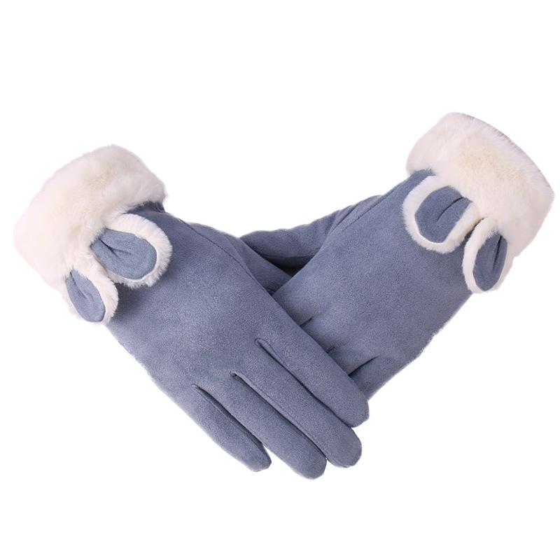 Suede gloves plus velvet non-slip ears new gloves female riding touch screen discount warm l10
Suede gloves plus velvet non-slip ears new gloves female riding touch screen discount warm l10