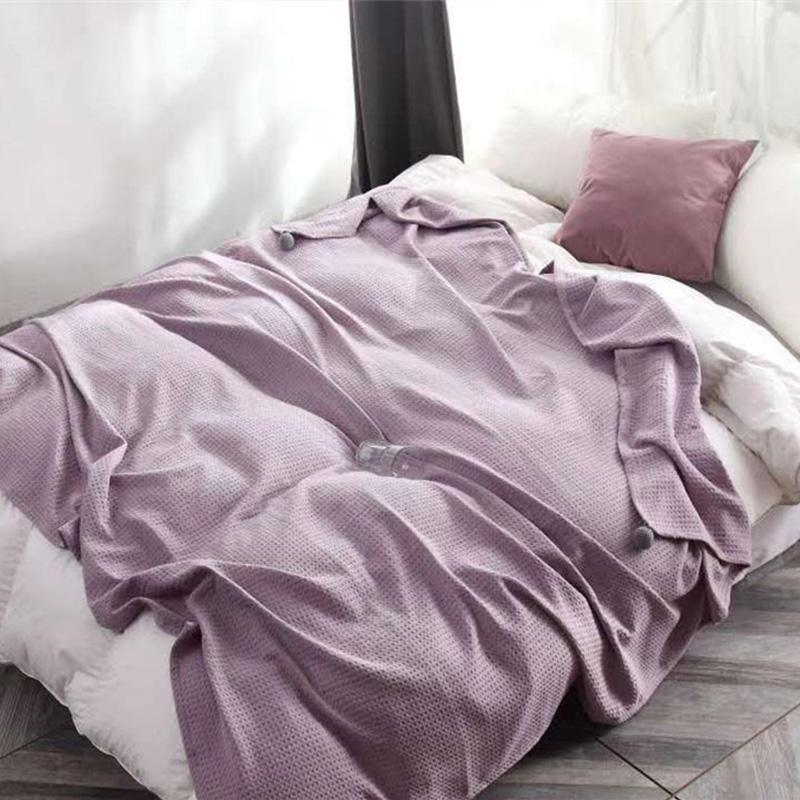 Solid Color Lattice Cover Blanket Spring Autumn Air Conditioning Blankets Plain Hairball Single Double Sofa Blanket Thin Quilt1
Solid Color Lattice Cover Blanket Spring Autumn Air Conditioning Blankets Plain Hairball Single Double Sofa Blanket Thin Quilt1