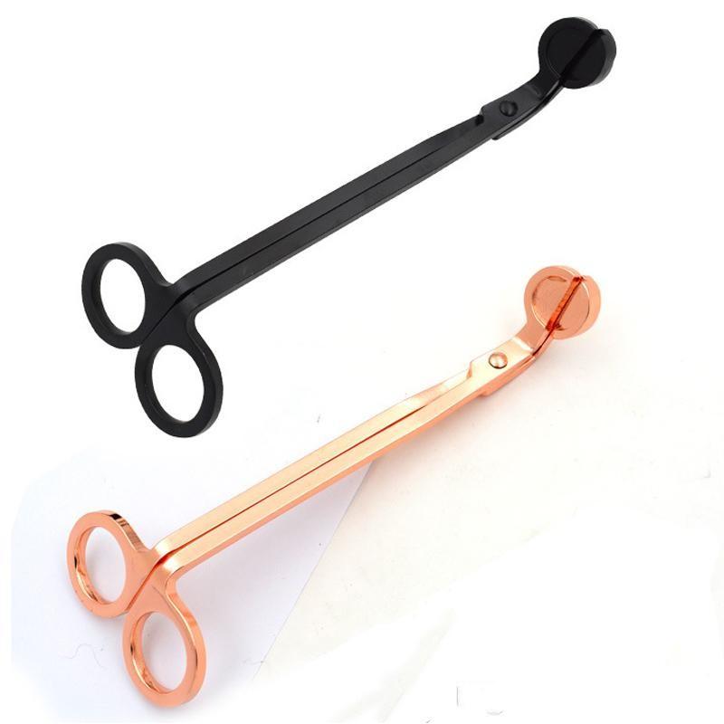 Stainless Steel Snuffers Candle Wick Trimmer Rose Gold Candle Scissors Cutter Candle Wick Trimmer Oil Lamp Trim scissor Cutter