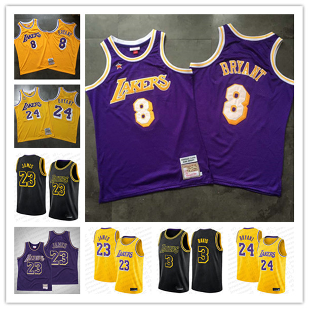 2020 Custom Mens women Los Angeles Lakers 24 Bryant 23 james black white purple Throwback Basketball Jersey
2020 Custom Mens women Los Angeles Lakers 24 Bryant 23 james black white purple Throwback Basketball Jersey